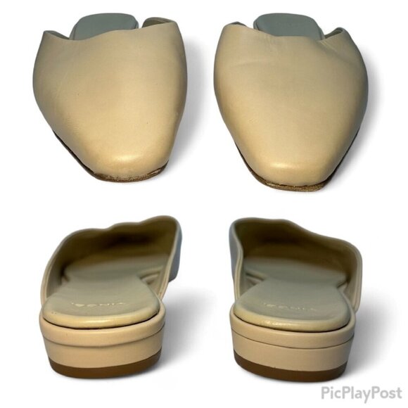 VINCE Women's Pointed Toe Ana Leather Flat Mule - Size 6.5, Beige NWOB - Picture 6 of 13